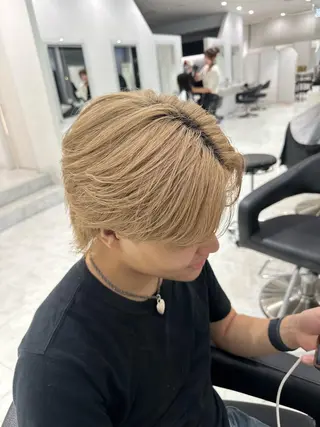 ショート カラー メンズ 🐺韓国風メンズ特化 あさひ🐺のヘアスタイル