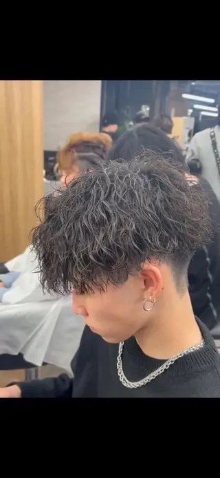 ショート パーマ メンズ トレンド🔥メンズ 特化⚡️網野裕希のヘアスタイル
