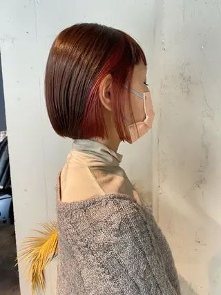 ショート カラー 艶髪/髪質改善/ MONSO山本のヘアスタイル