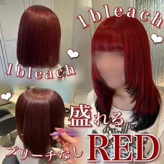 ロング カラー ヘアアレンジ 💖ブリーチ/暖色 𝐘𝐮𝐢💖のヘアスタイル