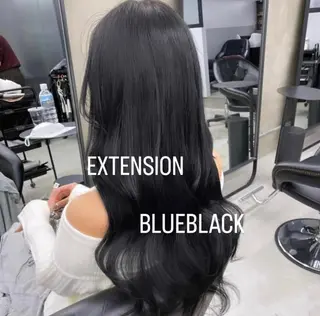 ロング カラー エクステ🩵ブリーチ 韓国ヘア🩵KAEのヘアスタイル