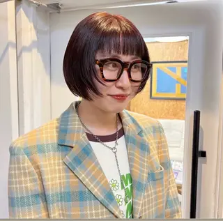 ショート ボブパーマ🥣KON コンナツミのヘアスタイル