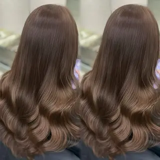 ロング カラー PELEmana🎀 透明感🤎ᩚワンホンのヘアスタイル