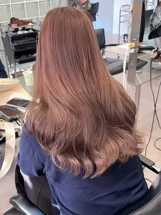 ロング カラー 原宿ブリーチカラー /三村克彦のヘアスタイル