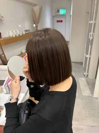 ミディアム 山本 睦のヘアスタイル