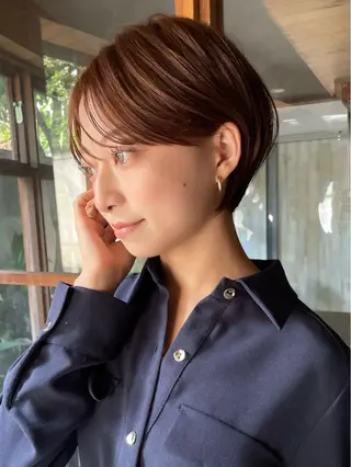 ショート オーガニックカラー/ 表参道/ルカのヘアスタイル