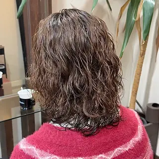 パーマ メンズ スペインカール/セン ターパート/RYUのヘアスタイル