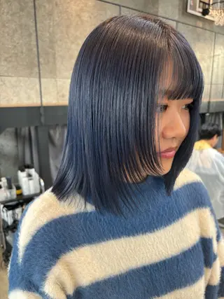 ミディアム カラー ヘアアレンジ 押切 響　のヘアスタイル