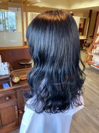 ロング カラー 松村 未央のヘアスタイル
