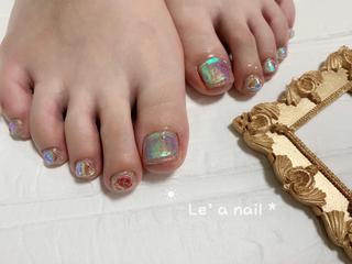 ショート カラー Le’a NailSalonのネイルデザイン