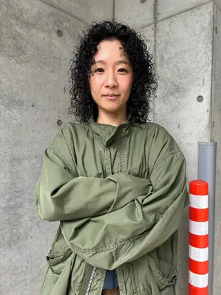 セミロング パーマ 飛田 和真のヘアスタイル