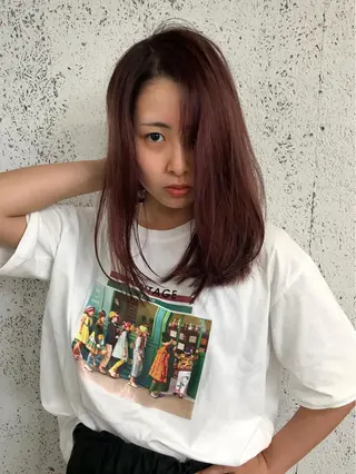 ロング カラー KOOKI スティードトーキョーのヘアスタイル
