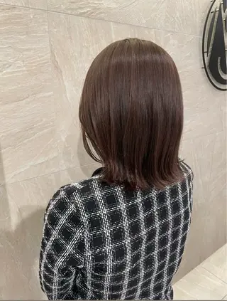 ミディアム カラー かどの あゆみのヘアスタイル