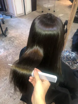 セミロング カラー ヘアアレンジ TOKI /透明感/原宿のヘアスタイル