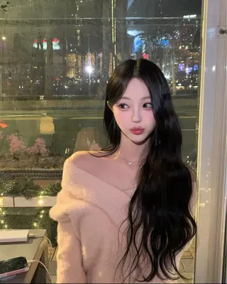 ロング カラー パーマ ヘアアレンジ メンズ 上品＆韓国風 🥀海心🥀のヘアスタイル