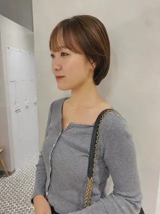 ミディアム カラー 砂原 ひよりのヘアスタイル