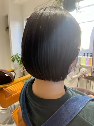 ショート 縮毛矯正 松崎祥のヘアスタイル