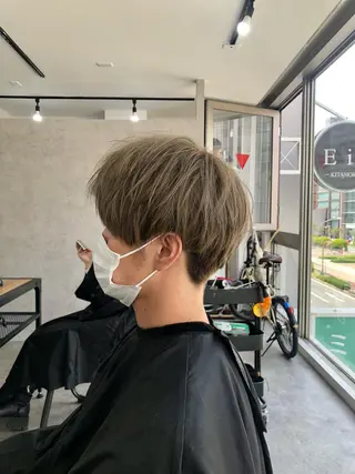 ショート カラー パーマ ヘアアレンジ メンズ キッズ ネイル マツエク・マツパ エビスザキレン/メン ズ/心斎橋🌳のヘアスタイル