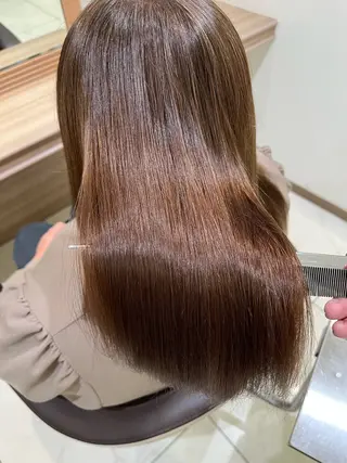 ミディアム カラー 【メンズパーマ✨️ 髪質改善矯正】岩城のヘアスタイル