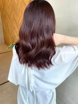 ミディアム カラー ヘアアレンジ ネイル マツエク・マツパ 夜23時まで予約🉑 reverieあきらのヘアスタイル