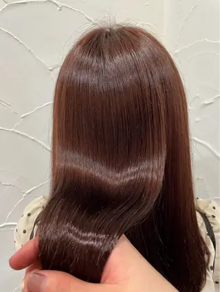 ロング カラー パーマ 《髪質改善 UN BLEACH》のヘアスタイル