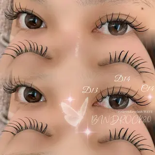 マツエク・マツパ brow&lash WAVEのマツエク・マツパデザイン