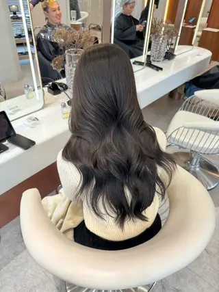 ロング カラー 韓国レイヤー🇰🇷 韓国研修◎渋谷カイトのヘアスタイル