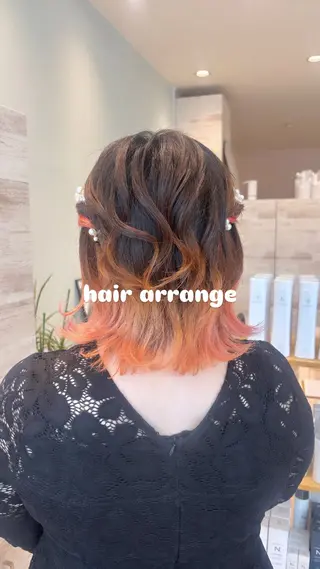 ヘアアレンジ メンズカットパーマ/ ヘアセット🎀Amiのヘアスタイル