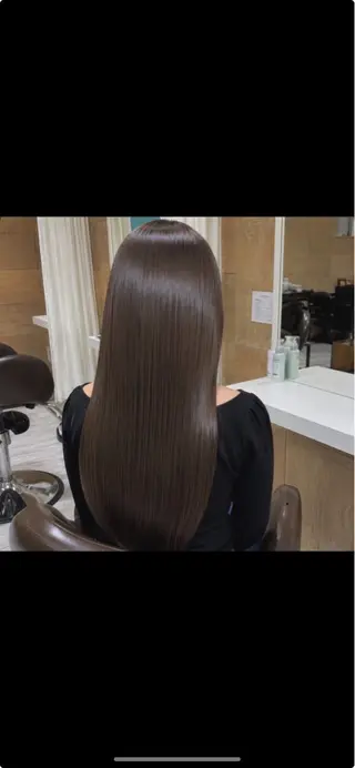 ロング カラー パーマ 竹本 侑真のヘアスタイル