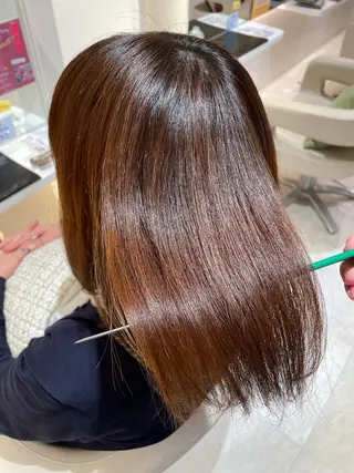 ロング 髪質改善・縮毛矯正 濱　泰賀のヘアスタイル