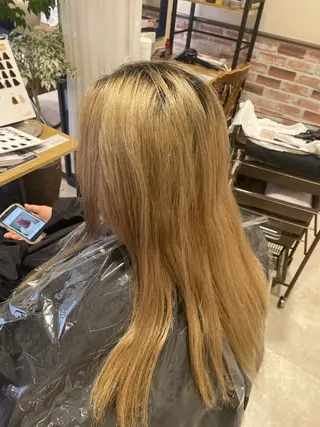 カラー YUSICA  所沢 イマムラ✳︎✴︎のヘアスタイル