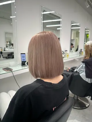 ミディアム カラー ❄最強かわいいカラー ❄️MINA❄️のヘアスタイル