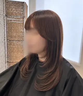 セミロング ✨長岡市韓国レイヤー /髪質改善/山下竣介のヘアスタイル