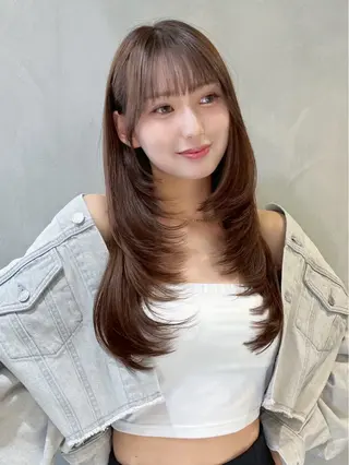 ロング カラー 髪質改善/透明感 カラー/吉田光佑のヘアスタイル