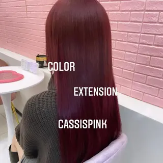 ロング カラー エクステ🩵ブリーチ 韓国ヘア🩵KAEのヘアスタイル