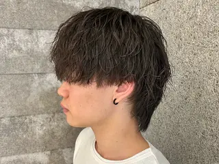 ショート パーマ メンズ 木村 明日美のヘアスタイル