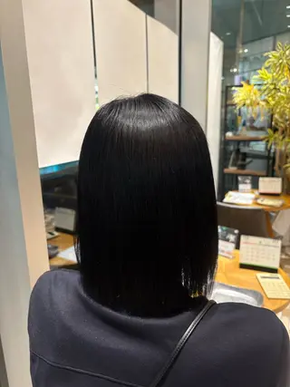 ミディアム ノンダメージカラー/ ボブ/RINのヘアスタイル