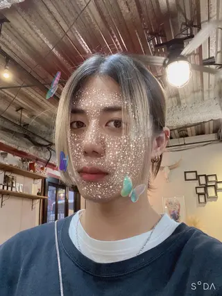 ミディアム カラー 勝河 怜楊のヘアスタイル