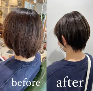 ショート カラー 過去一の柔髪ヘア 🌿einshairのヘアスタイル