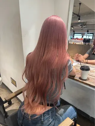 ロング カラー ブリーチ/デザイン/ ハイトーン AMIのヘアスタイル