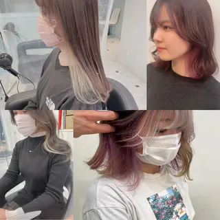 ミディアム 顔周りレイヤー/新宿 /モテ艶カラー/航介のヘアスタイル