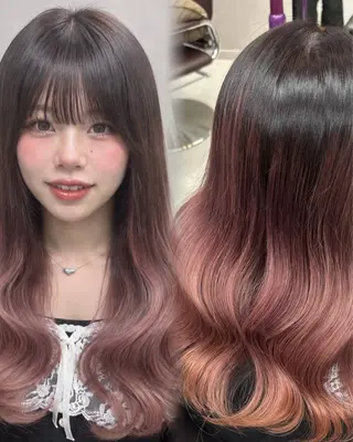 ロング カラー 上品♡ブラウン💎 アレンジ🩰Rimiのヘアスタイル