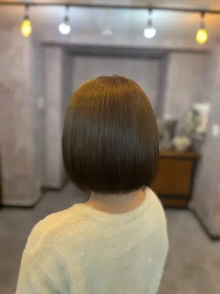 ショート カラー パーマ ヘアアレンジ 曲がる縮毛矯正特化 亮輔【江坂駅すぐ】のヘアスタイル