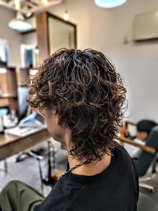 ミディアム メンズ美容師 おおむらのヘアスタイル