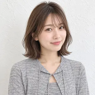 ミディアム カラー 銀座/モテ🤍垢抜け レイヤー/あさみのヘアスタイル