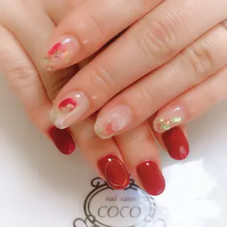 ロング カラー パーマ メンズ キッズ マツエク・マツパ nail Berunaのネイルデザイン