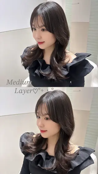 ミディアム 🫧髪質改善🤍丁寧 で好評🫧/MAKIのヘアスタイル