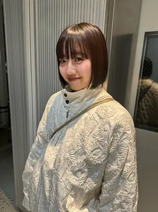 ミディアム ミワ ハナのヘアスタイル