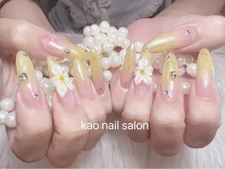 ネイル kao nail マグネット/長さだしのネイルデザイン