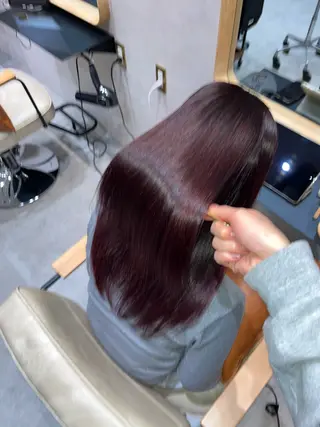 ロング 縮毛矯正/髪質改善 /艶カラー/こうめいのヘアスタイル